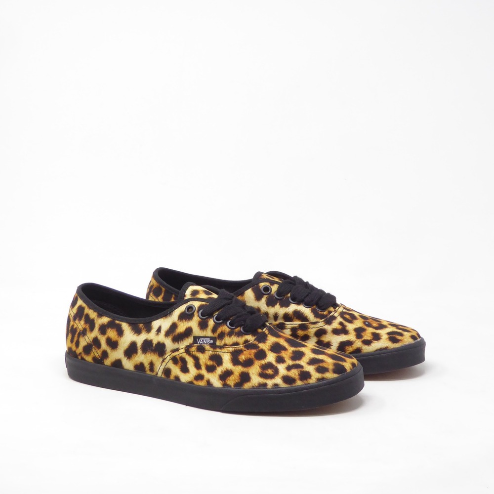 NEW Vans Womens Authentic Lo Pro Leopard Print Sneakers Shoes Size 8.5